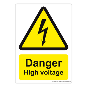 Danger High Voltage Sign - Artbox Printers