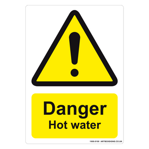 Caution Hot Water Sign - Artbox Printers