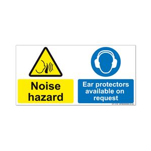 Noise Hazard and Ear Protectors Available Multi Message Sign - Artbox Printers