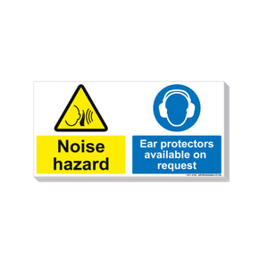 6-Pack Noise Hazard/Ear Protectors Available Multi-Message Sign - Artbox Printers