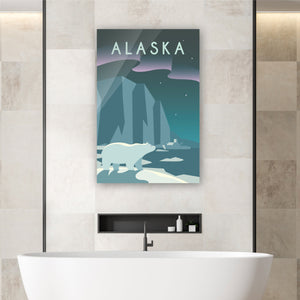 The Lone Polar Bear in Alaska - Artbox Printers