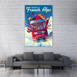 French Alps Mountain Train - Artbox Printers