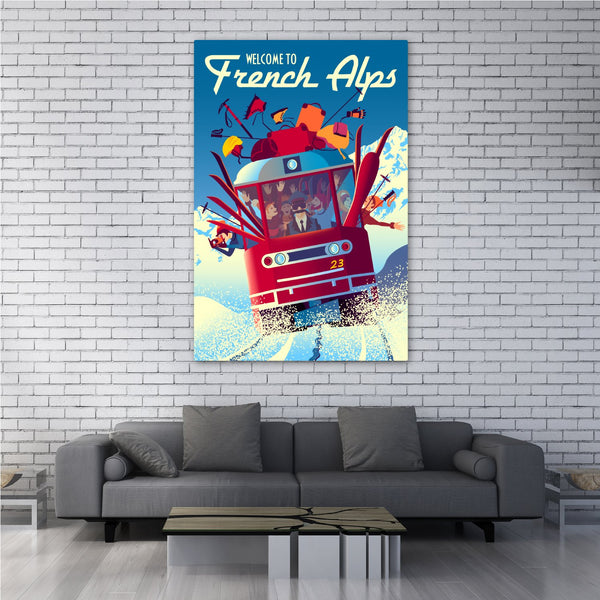 French Alps Mountain Train - Artbox Printers