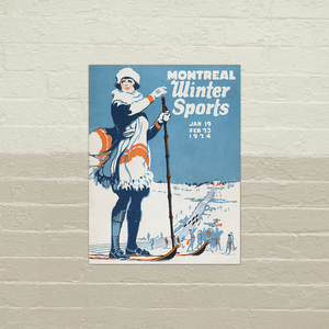 Semi-Gloss Poster Print of Montreal Winter Sports