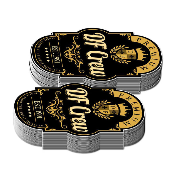 pack of custom die cut stickers