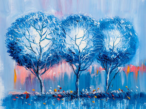 The Trio of Blue Trees - Artbox Printers